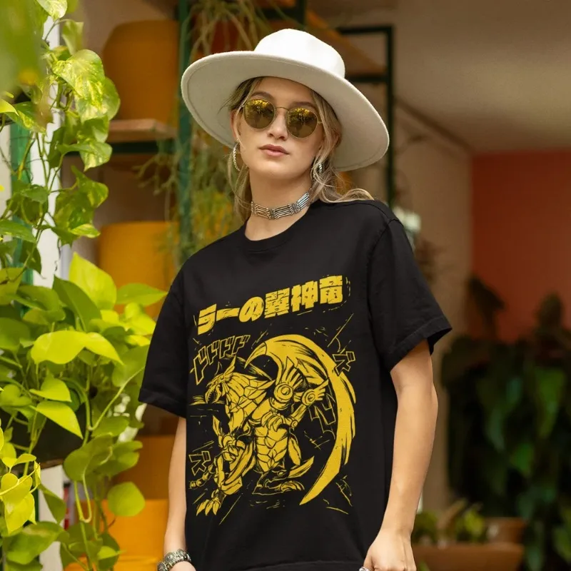 Winged Dragon of Ra T-shirt Yu Gi Oh Anime Legend Dragon Yami Marik Gift Shirt Graphic T Shirts Oversized T Shirt Women Clothes