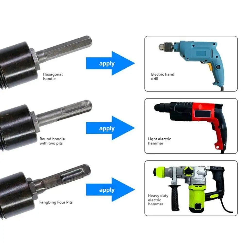 Pack Of 6 Log Splitter Bits 32Mm 42Mm Removable Cone Splitter Bits Duty Handles Firewood Heavy 4 Drill With Bits X1A2