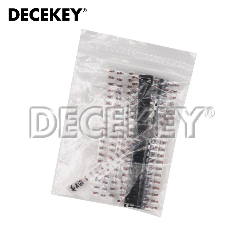 300pcs LL34 1/2W SMD Zener Diode Assorted Kit 0.5W 3V - 24V 1N4148 15Values Each 20pcs Sample Pack