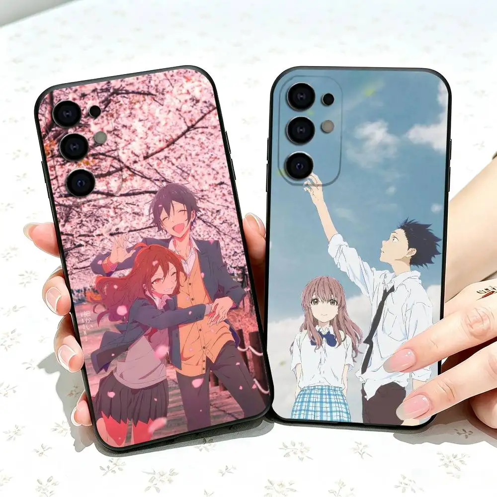 Anime A Silent Voice gift Phone Case Black Silicone Soft For Samsung S25,S24,S21,S22,S23,S30,Ultra,S20,Plus,Fe,Lite
