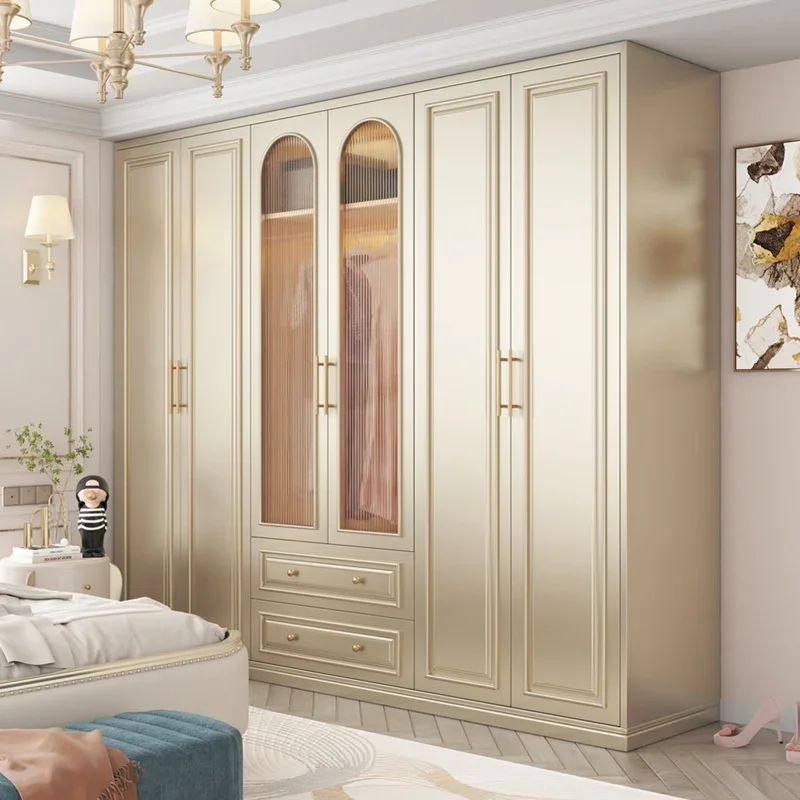 

Big Luxury Wooden Wardrobes Storage Women Girls Home White Wardrobes Organizer Clothes Armario De Ropa Bedroom Furniture