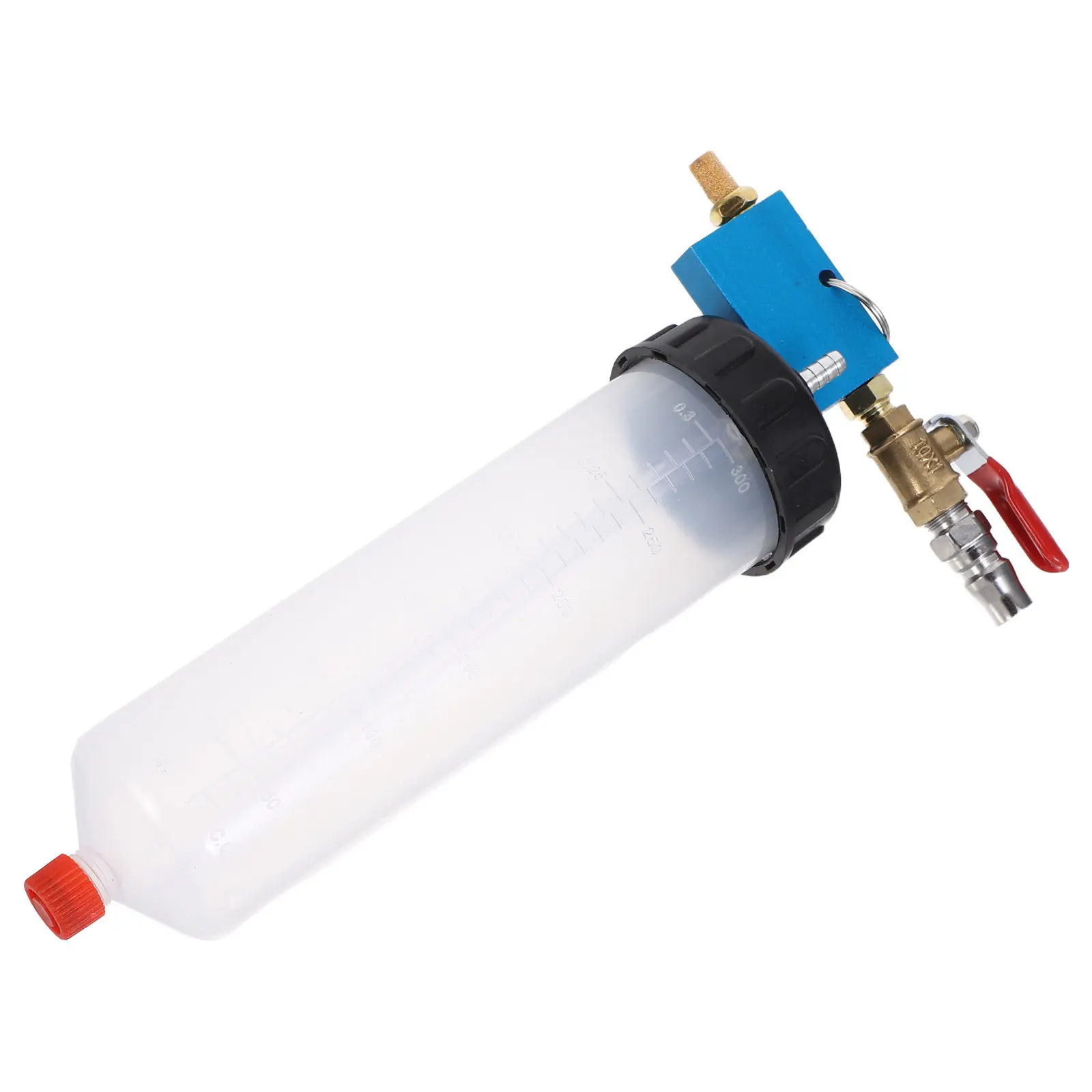 Brake Fluid Change Kit Pneumatic Brake Bleeder 300Cc Reservoir Shut-Off Valve Automotive Fluid Extractor Pump for Cars