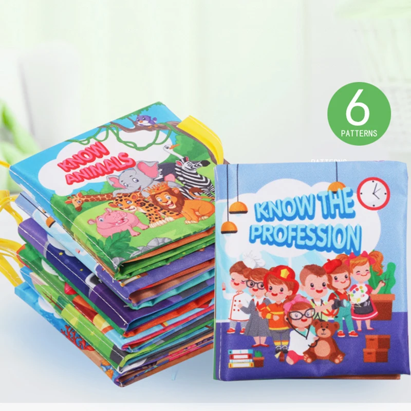 Libro de tela suave para bebé recién nacido, libro 3D de interacción entre padres e hijos, juguetes educativos cognitivos Montessori para niños pequeños, regalo para niños, 36 tipos