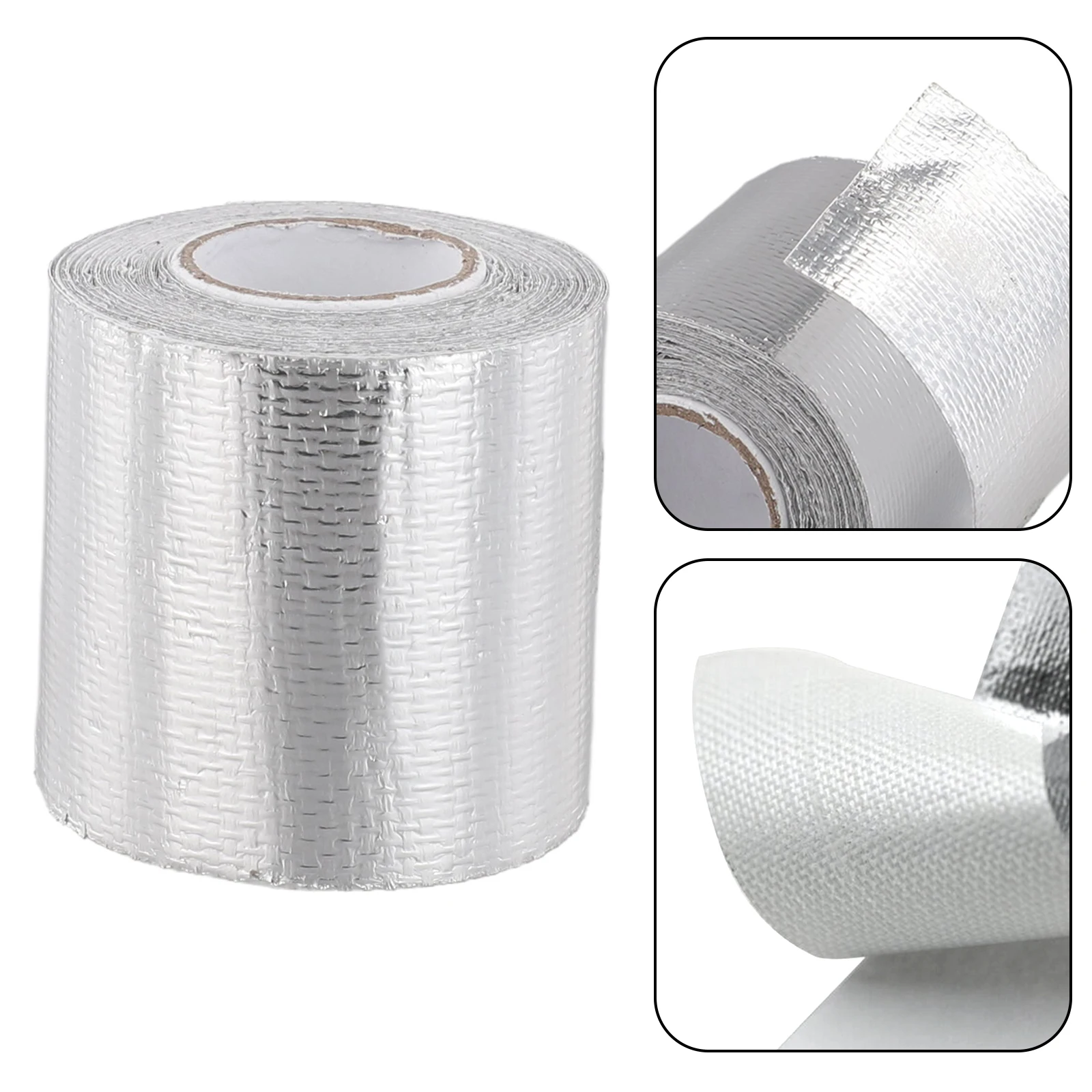 5m Auto Car Exhaust Heat Shield Tape Pipe Barrier Fiberglass Protective Wrap Exhaust Systems Interior Accessories