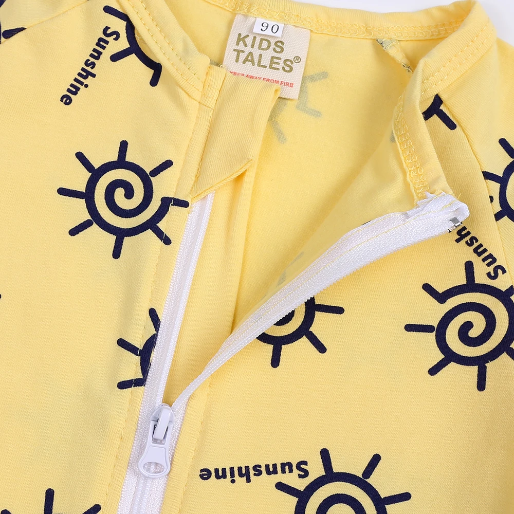 Kids Tales 2026 Sommer Neugeborenen Baby Strampler Vollflächiger Druck Kurzarm Baumwolle Einteiler Kleidung Säugling Schlafanzug Kleinkind Overall Kostüm – Detail 7