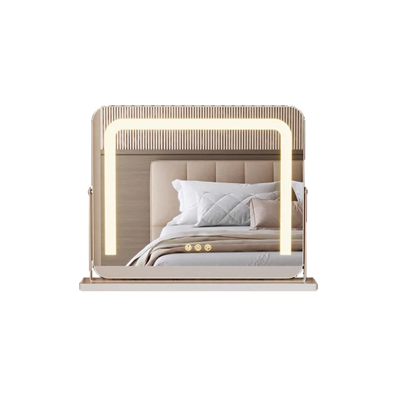 Dresser Mirror Makeup Mirror Desktop Desktop Master Bedroom Home LED with Light