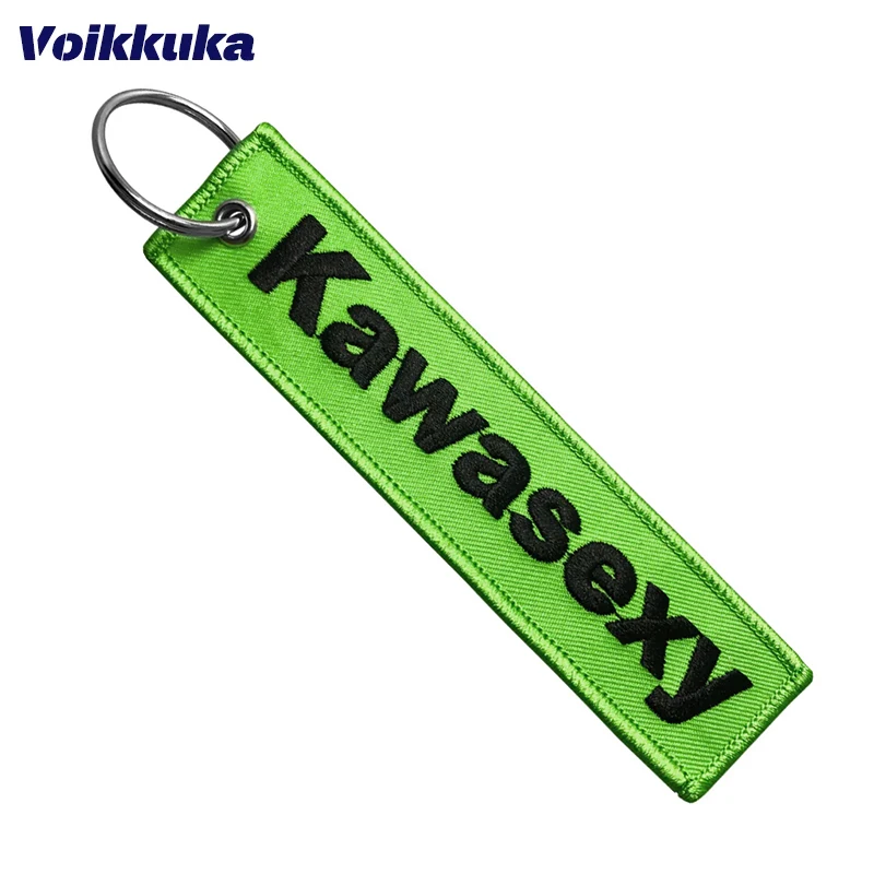 1-teiliges/2-teiliges/3-teiliges Set im Angebot: Kawasexy Souvenir Schlüsselanhänger mit beidseitiger Stickerei, lustiger Anhänger, Motorradschlüsselanhänger für Männer und Frauen