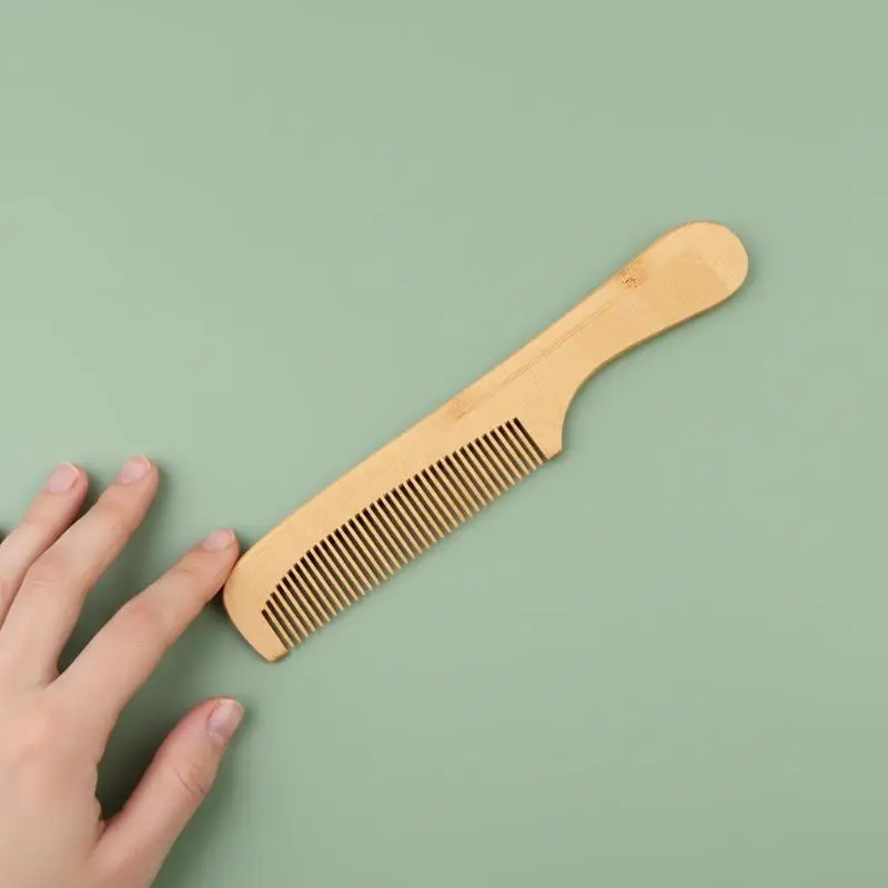 Bamboo Massage Comb Anti Static Hair Brush for Women Detangling Scalp Care Styling Tool for Salon and Home Use
