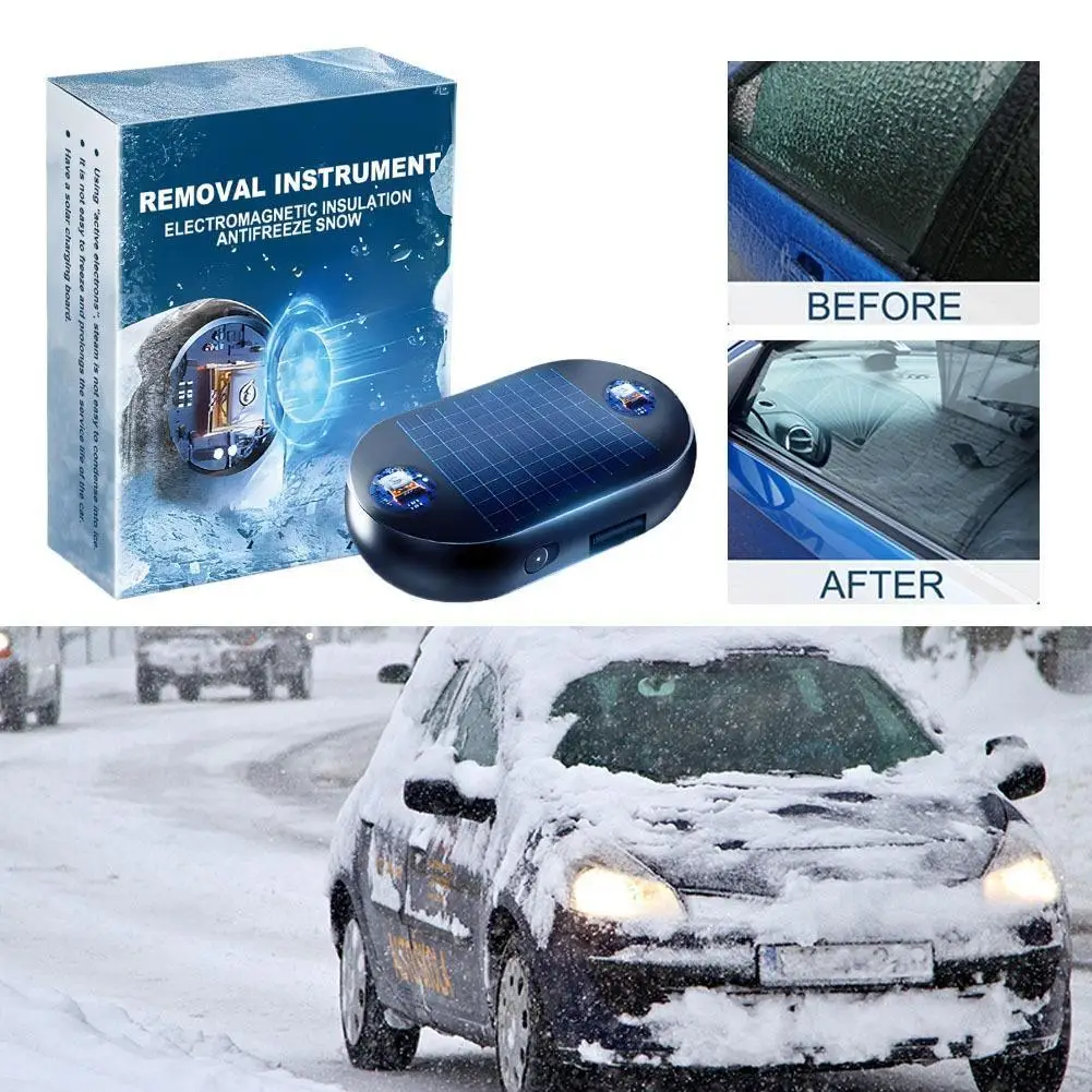 Portable Car Window Glass Anti Freeze Device Windshield Ice Defroster Snow Removal Tool Microwave Deicing Device