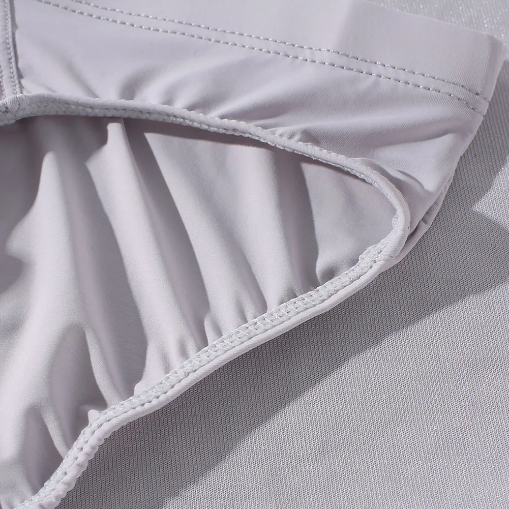Men Solid Color Ice Silk Underwear For Man Brief Sheer Low Waist Very Hot Lingerie Quick-Drying Japanese Thongs Men's Underpants