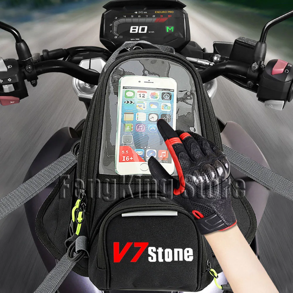 New Motorcycle Fuel Bag Mobile Phone Navigation Tank For Moto Guzzi V7 Stone V7 Special V7 Special Edition