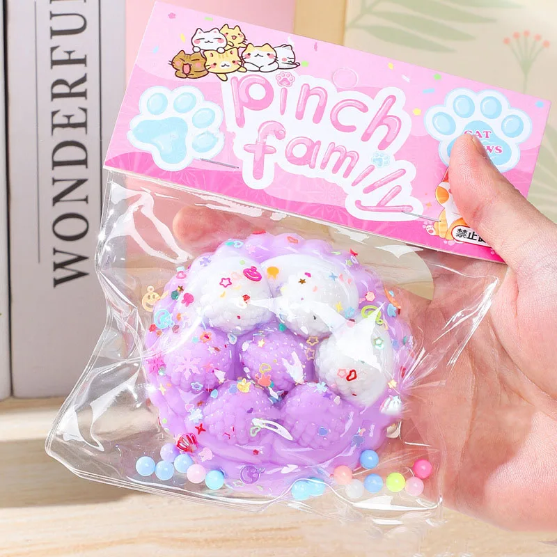 الفراولة كعكة التوت برج ضغط لعبة لطيف لزجة الضغط قرصة لعبة لتخفيف الضغط الجدة الاطفال الكبار هدية عيد ميلاد