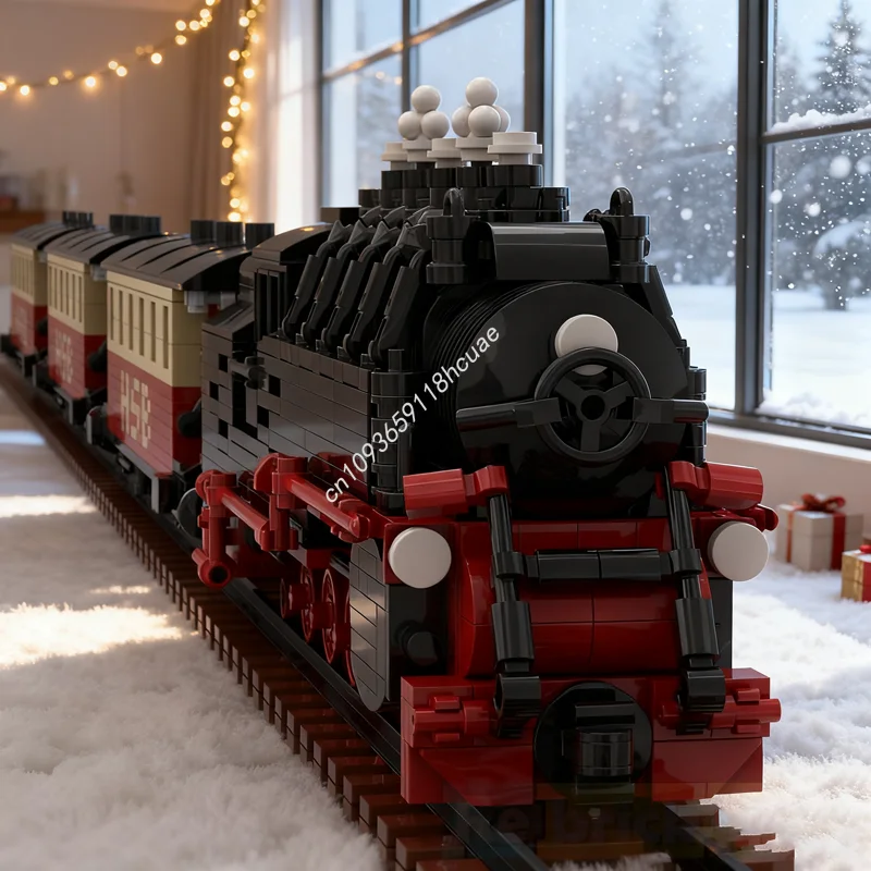 

712pcs MOC Narrow Gauge German Train DR Trained Model Building Blocks Christmas Gift Assemble DIY Toy Idea Education Birthday