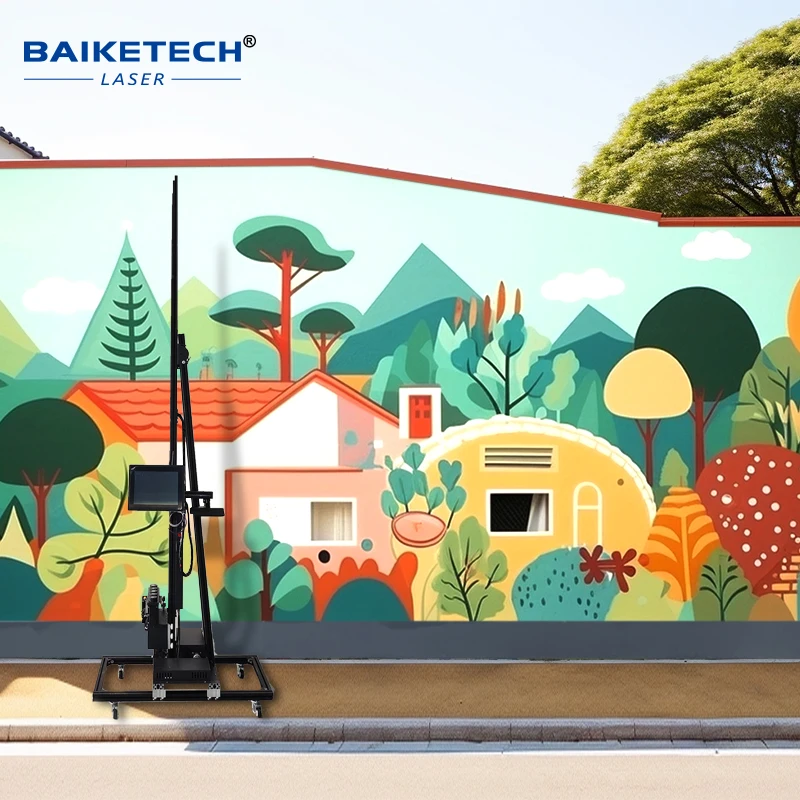 

TH-GW200A Factory 3D vertical wall inkjet printer rail type indoor and outdoor printing machine