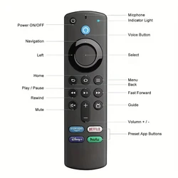 L5B83G Voice Replacement Remote Control Compatible with Fire TV Stick 2nd/3rd /4k Fire TV 3rd Generation for Amazon Fire TV