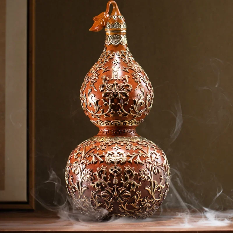 

Fu Lu full of copper gourd bottle home decoration living room entrance desk gift gourd ornaments