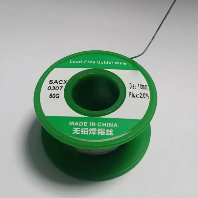 50g/roll 0.8mm tin solder wire rosin core tin solder wire solder flux solder wire coil lead-free high-temperature solder wire