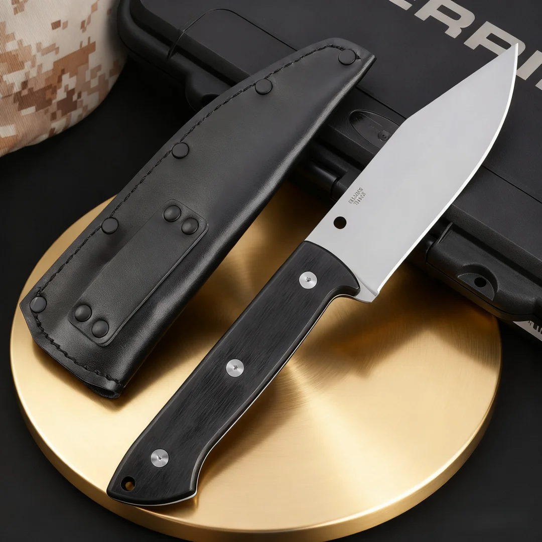 

Нож FB45GP - Высокопрочный нож с фиксированным клинком для активного отдыха, туризма, кемпинга, охоты, выживания, а также для разделки фруктов.