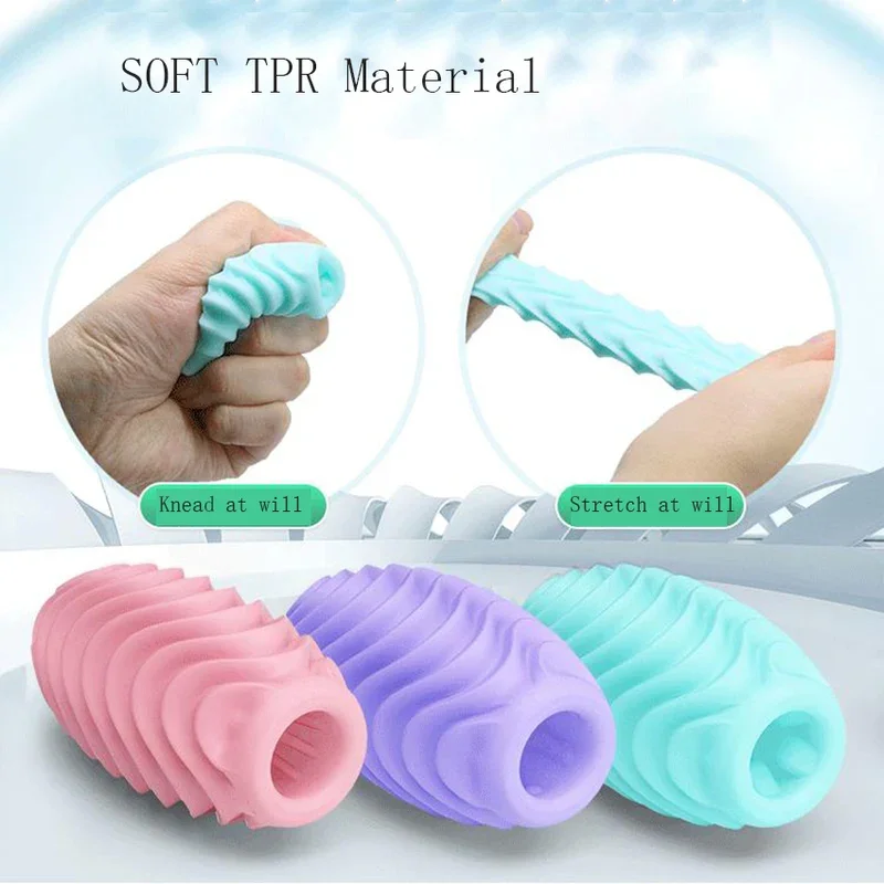 Giocattolo tascabile in silicone Uomini Masturbatore maschile Sesso Uovo Tazza per masturbazione Indossabile Gioca solo Giocattoli per adulti 18