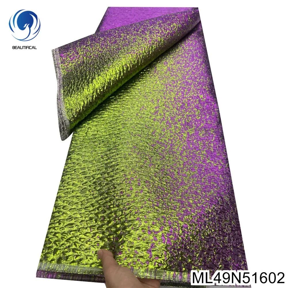 

Новинка 2025, элегантное, красивое и щедрое кружевное платье из французской жаккардовой ткани, удобное платье для африканских вечеринок и банкетов ML49N516