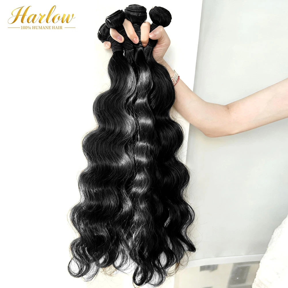 40 Polegada pacotes de cabelo humano onda do corpo 100% cabelo humano cru brasileiro 1/3/4 pacotes para as mulheres 10a pacotes grossos 3 dias de entrega