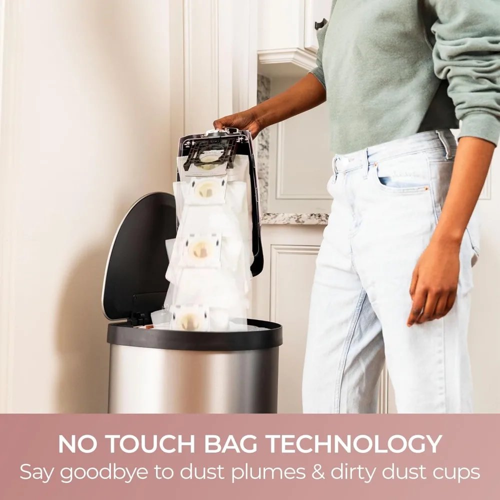 مكنسة كهربائية مستقيمة مع كيس من BU4050، منظف رفع مع فرشاة إزالة الشعر، ميت يدوي للحيوانات الأليفة للسجاد، أرضية صلبة #4