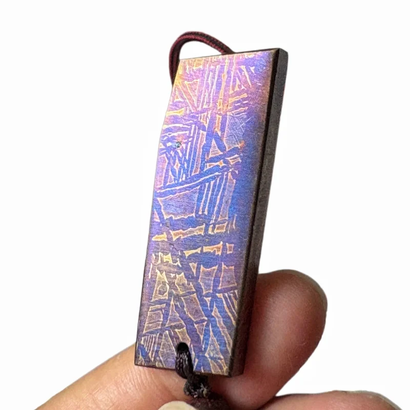 20g Muonionalusta meteorite pendant Natural iron meteorite pendant Meteorite slice Collection -LK238