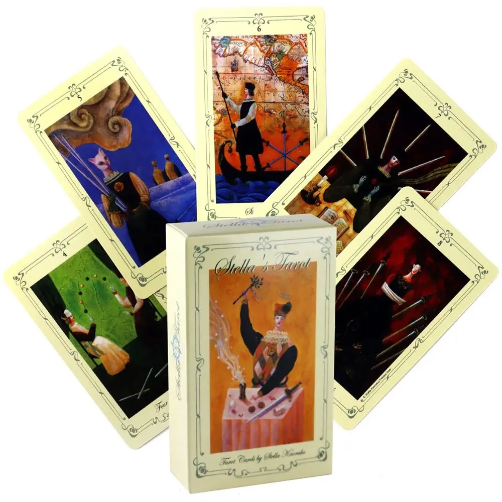 Hot selling Stellas Tarot Leisure Entertainment Card Family Gathering Divination Deck Tarot Board Playing Card Game gift