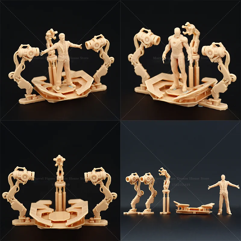 A035 Miniatur-Sandtisch im Maßstab 1:64 im Maßstab 1:43, Simulationsszene, Puppen, Tony Armor, Entfernungstisch, unpanited, weißes Minifigurenmodell