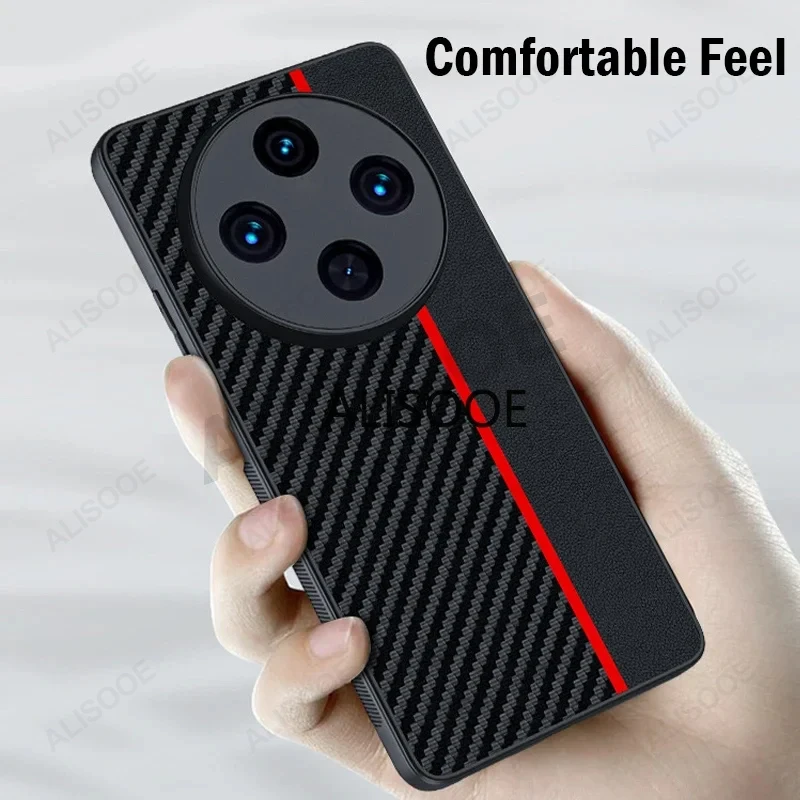 Funda für Redmi 14c Fall Luxus Faser Textur Pu-Leder Schutzhülle für Xiaomi Redmi 14c stoß feste Capa