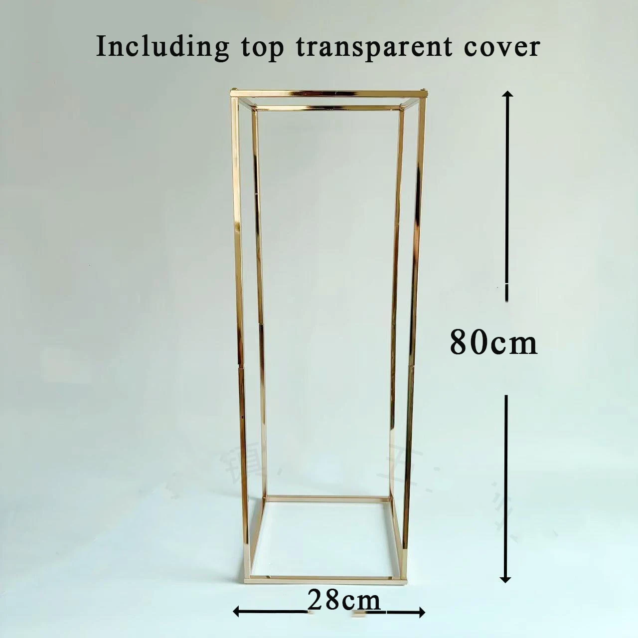 Gold Cylinder Pedestal Stands Display Column Pedestal Stand 6-Sided Cylinder Tables For Vases Birthday Party Backdrop Decoration