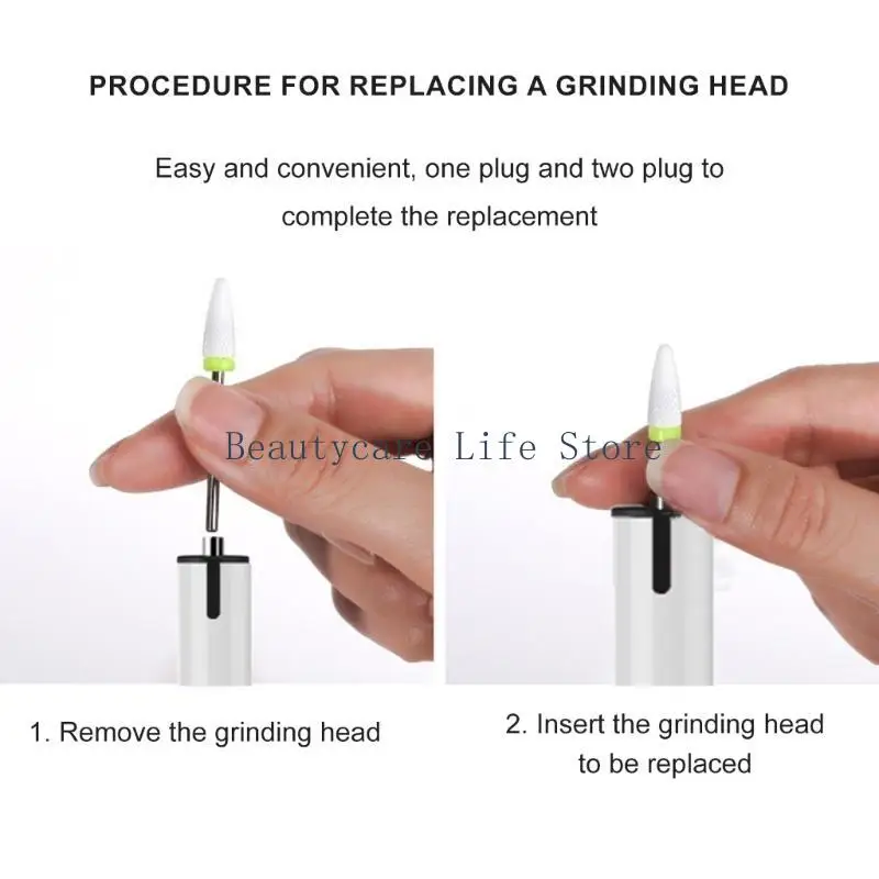 652C File per chiodi elettrici portatili per perforazione per unghie elettrica per chiodi in gel acrilico