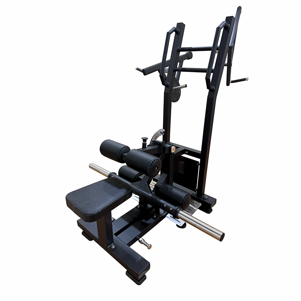 Equipo de ejercicios cargado con placa de nuevo diseño de botín personalizado, constructor de máquina de empuje de cadera Abductor de pie