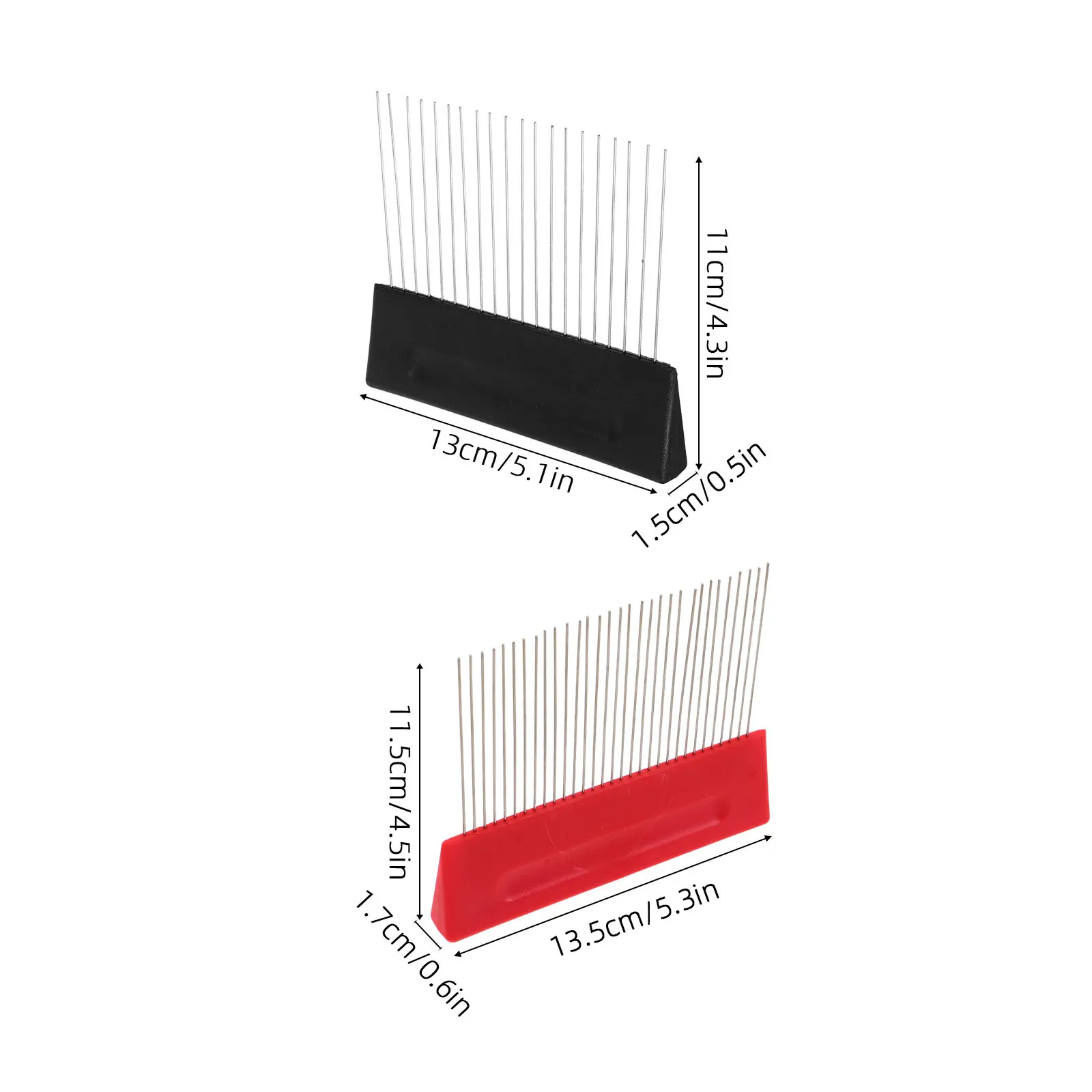 2Pcs Stainless Steel Graining Scraper Artistic Scarifier Brush for Wall Texture Drywall Plaster Decoration Tool