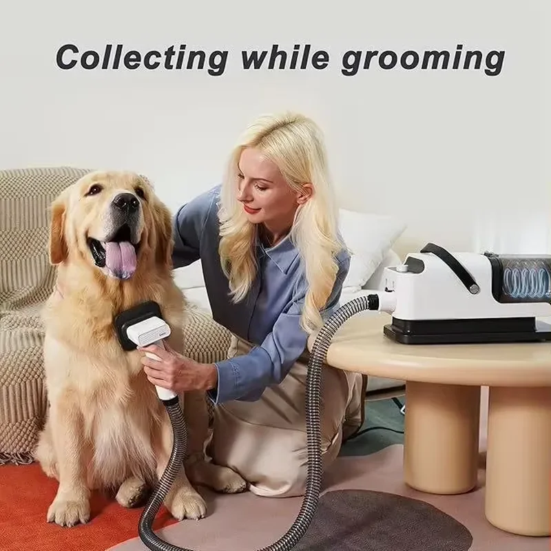 Electric Pet Hair Remover Vacuum Cleaner for Cats and Dogs Multi Function Suction Integrated Grooming Tool for Fur Cleaning