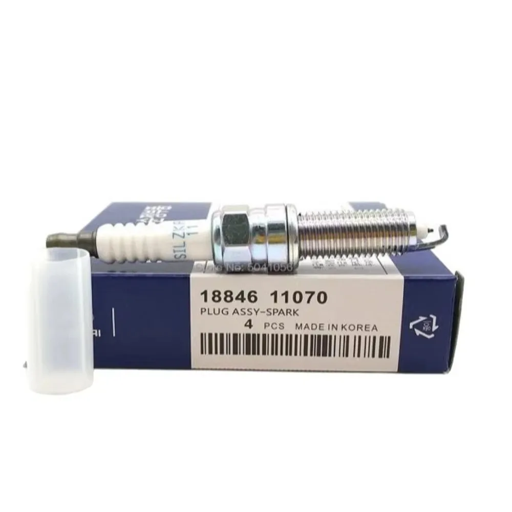 4pcs Iridium Spark Plug 18846-11070 1884611070 for Hyundai Elantra i40 ix35 Kia Optima Soul Sportage Engine G4KD G4NA G4NC G6DC