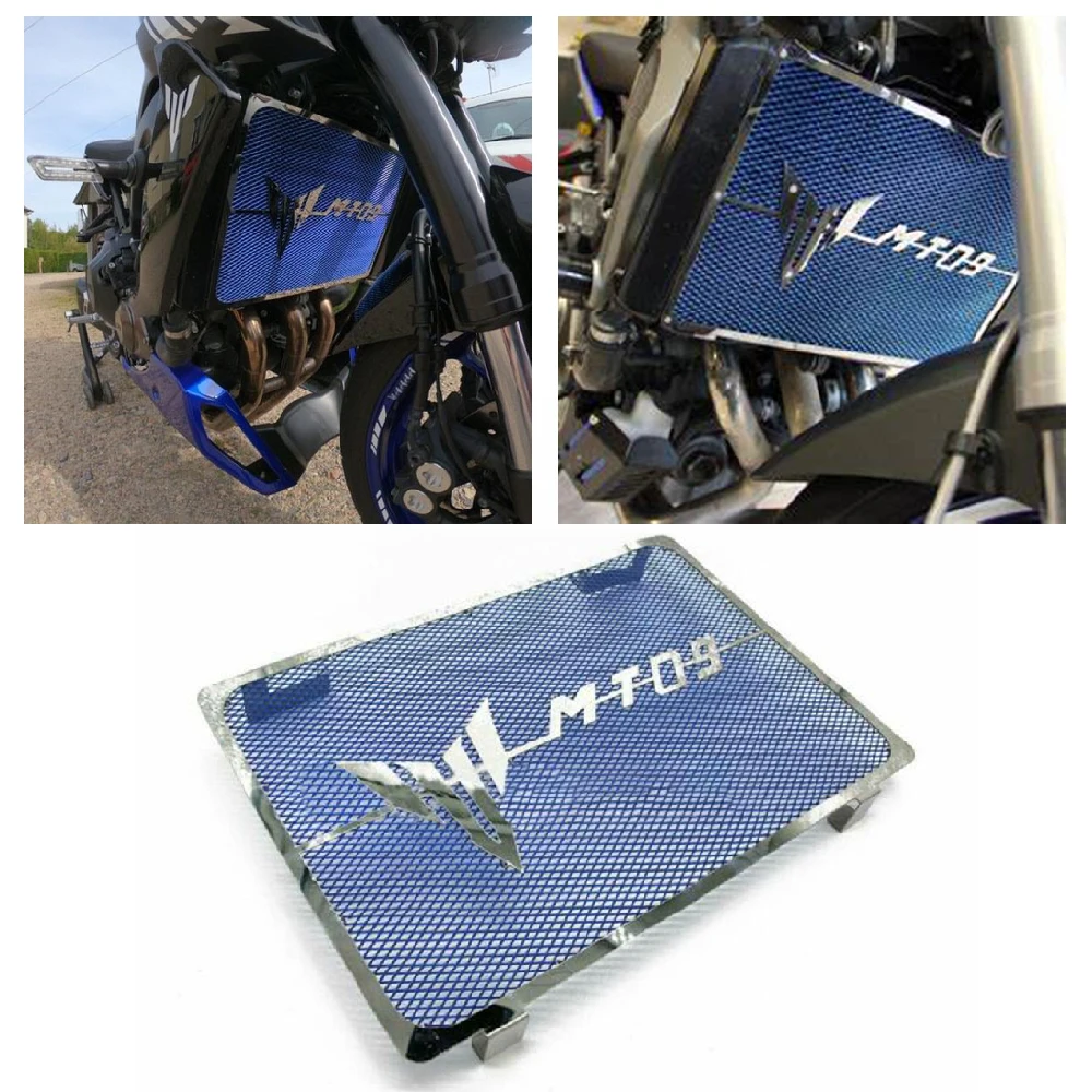 يناسب ياماها MT09 SP ABS FZ09 FJ09 MT-09 الراسم 900 900GT 2014-2023 دراجة نارية المبرد الحرس غطاء مصبغة برودة حامي