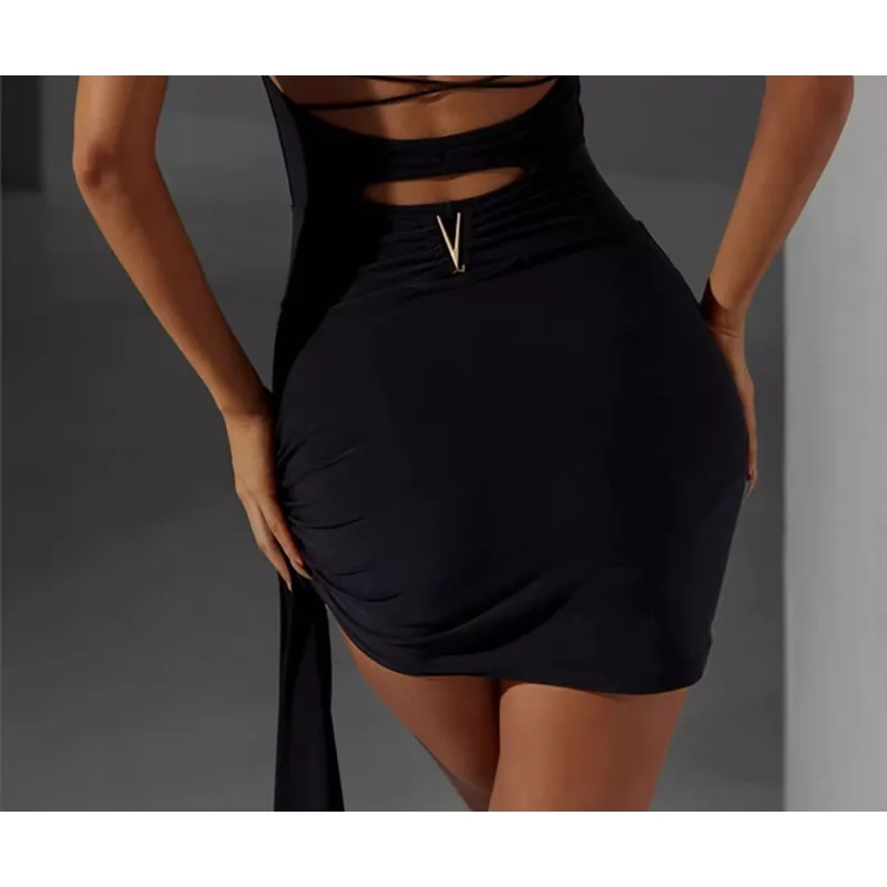 

Полуюбка ZYM по индивидуальному заказу, новая юбка для латинских танцоров, регулируемый ремень для взрослых, точная юбка для призвания бурения самбы, румбы, латинских танцев