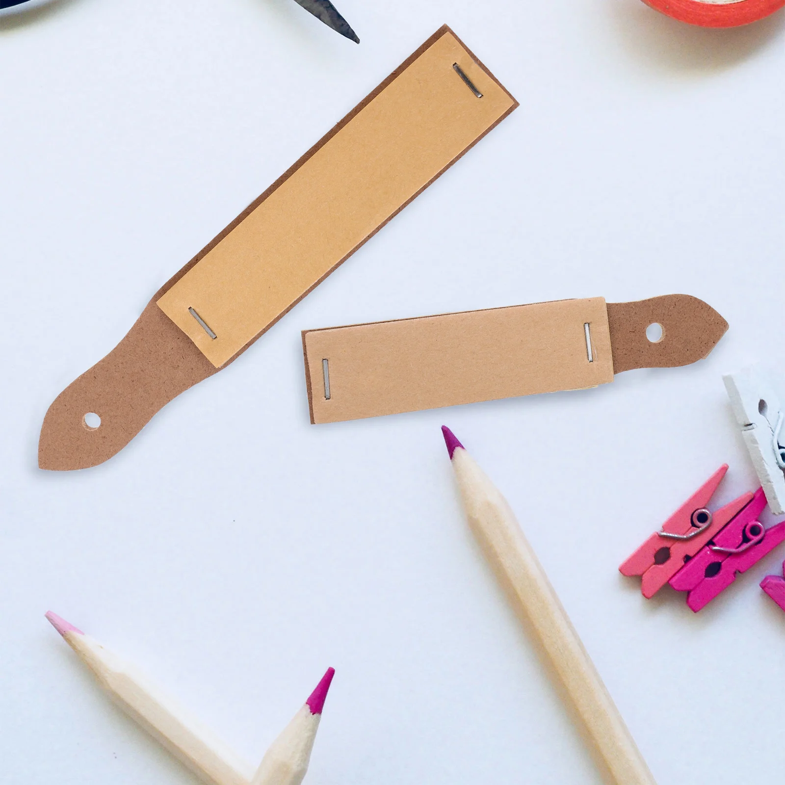 4 Pcs Chalk Pens Sketch Sand Paper Cardboard Pencil Polishing Sandpaper Tool Sharpener Light Brown Work