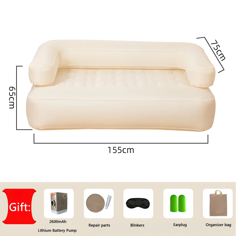 Picture 4: Lazy Couch Office Home Outdoor TPU Patch Auto Inflatable Sofa Portable Folding Camping Tent Lazy Man Inflatable Cushion