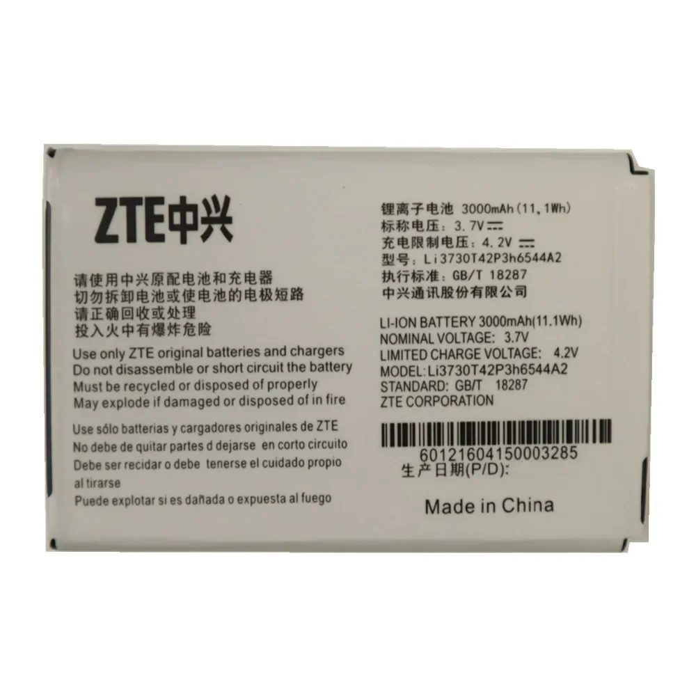 Li3730T42P3h6544A2 Original Battery For ZTE T-mobile Sonic 2.0 Z289L Z289 Z289G MF286 MF279 MF286A MF96 MF96U 4G LTE WIFI Router