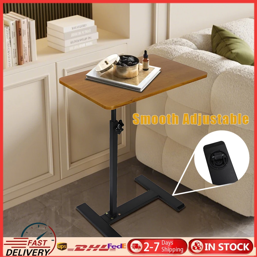 360 Grad drehbarer, verstellbarer Beistelltisch für Zuhause und Büro, stehender Arbeitstisch, Computer-Arbeitsplatz, verstellbare Laptop-Tab