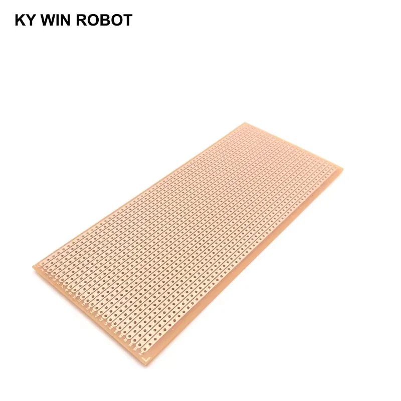Placa de circuito de matriz de experimento Universal, prototipo de papel PCB de una sola fila, Agujero continuo de 65x145mm, DIY, 1 piezas, 6,5x14,5, 6,5x14,5 CM