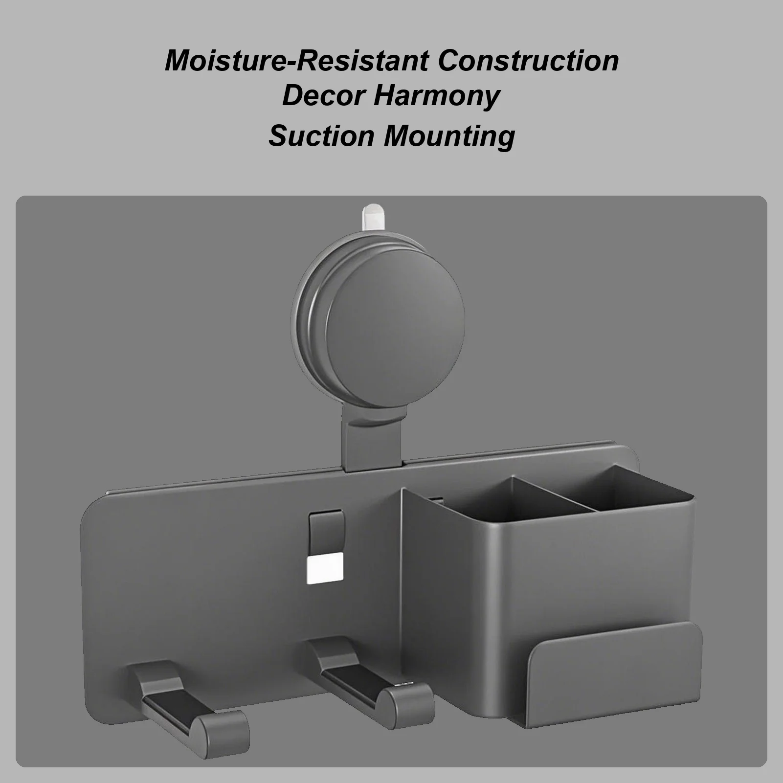 Hair Dryer Storage Wall Mount Rack Hair Dryer Organizer For Perfume Comb Toothbrush Toothpaste Shaver Straightener Shower Home