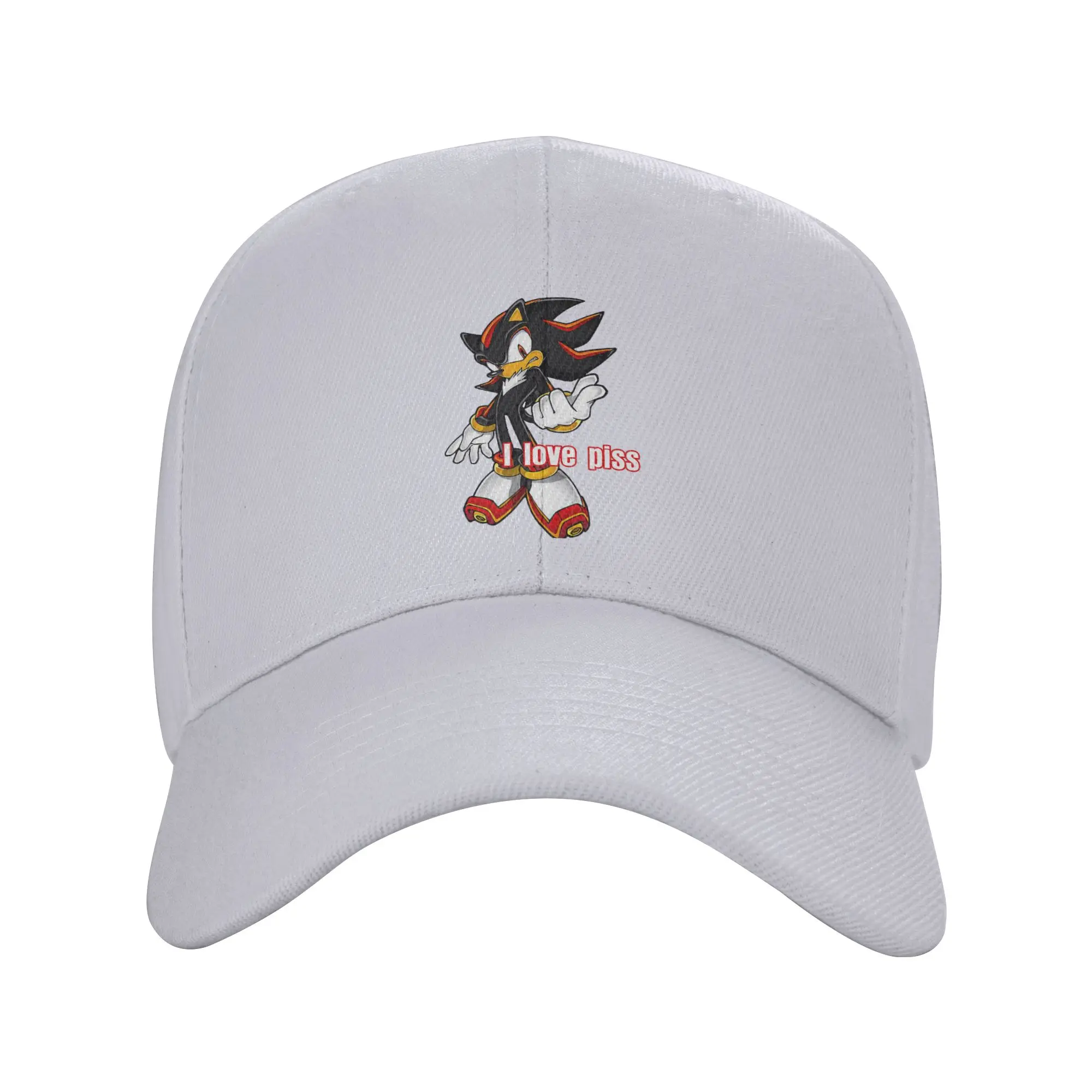Shadow The Hedgehog I Love Piss Trendy Baseball Cap Picnic Non Slip Hip Hop Cap