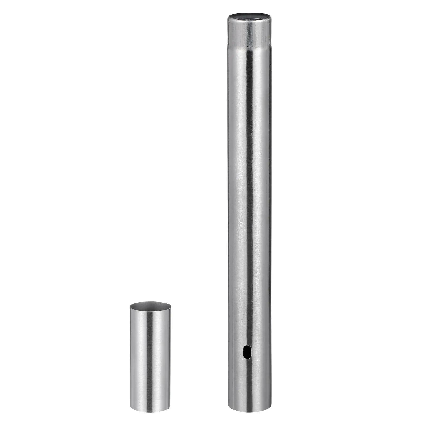 

Vintage Style Stainless Steel Certificate Holder Tube Large Capacity Document Organizer Birth Certificate Container Decorative