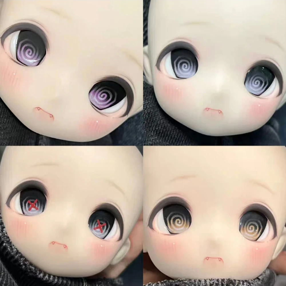 Boneca olhos de plástico anime 10/12/14/16/18/20mm diy acessórios de boneca para 1/4 1/6 1/8 1/3 boneca bjd ob11 boneca anime olhos