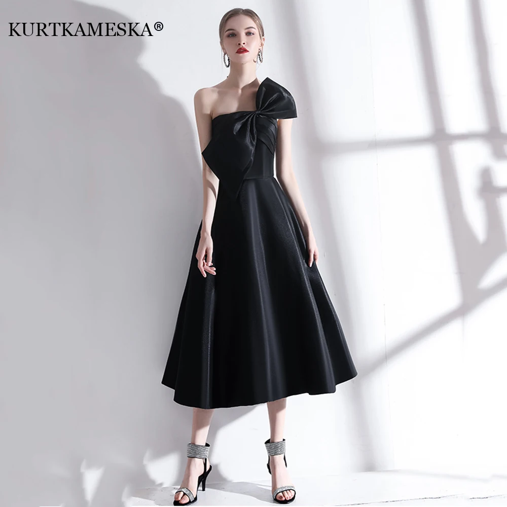 

Sexy Strapless Big Bow-tie Evening Guest Long Party Summer Dresses for Women 2023 Elegant Black Prom Birthday Ball Gown Vestidos