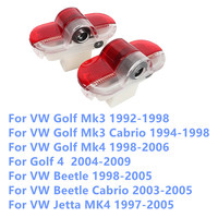 2Pcs LED For VW Golf 3 4 Mk3 Mk4 Caddy MK3 Beetle Jetta MK4 Sharan Bora Car Door Light puddle Decoration Lamp tool Accessories