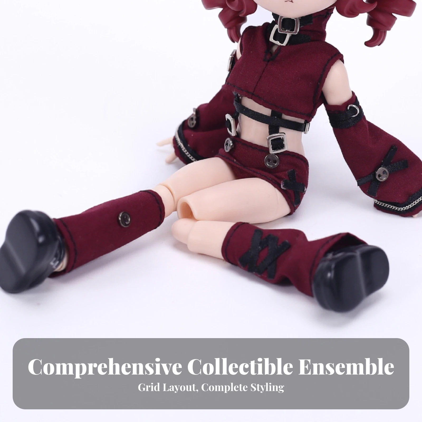 Doll Outfit with Arm Coverings Layered Doll Outfit Set Delicate Adorable for Hobbyists, Photography